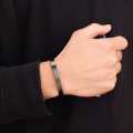 Black Round Bracelet For Man. 