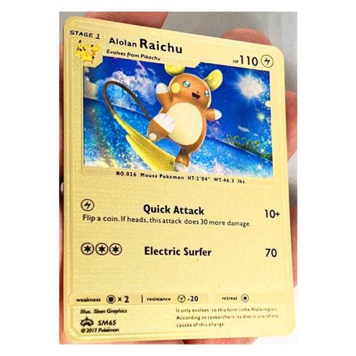 Pokemon 41 Styles Charizard Pikachu GX MEGA Gold Metal Card Super Game  Hobbies Action Toy Figures Cards Toys for Children Gift | Daraz.com.bd