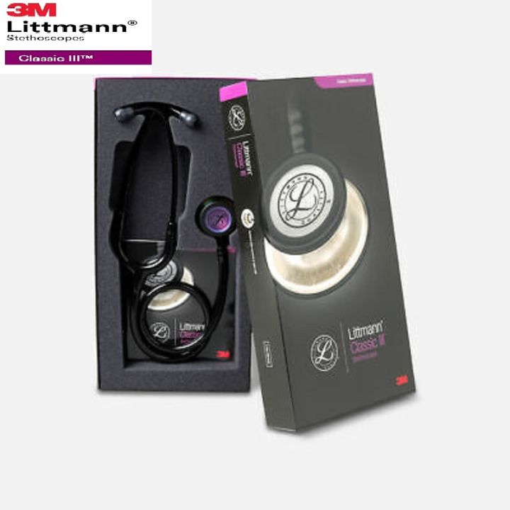 Littmann%20Classic%20III%20Chestpiece%20Monitoring%20Stethoscope,%20Black%20Tube,%2027%20inch/69%20cm%20USA%20-%20Image%205