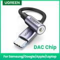 UGREEN USB C to 3.5mm Headphone Adapter, Type C Dongle Audio Jack Converter with DAC Chip Compatible for Galaxy Note20 Ultra/Note20/S20/Note10/S10, Pixel 4 3 2 XL, iPad Pro 2020/2018, OnePlus and More.