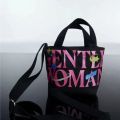 gentle woman tote bag gentlewoman official store gentlewoman thailand Casual Cute Portable Girls Letter Gentlewoman Thai Printing Handbag Canvas Bag Mini Tote Bag Crossbody Bag Single Shoulder Bag. 
