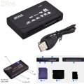 All In One Card Reader USB 2.0 SD Card Reader Adapter Support TF CF SD Mini SD SDHC MMC MS XD.