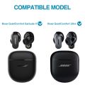 【support】 Slim and Stylish Transparent Hard PC Shockproof TPU Case Cover with Carabiner for QuietComfort Earbuds II 2022 and QuietComfort Ultra 2023.