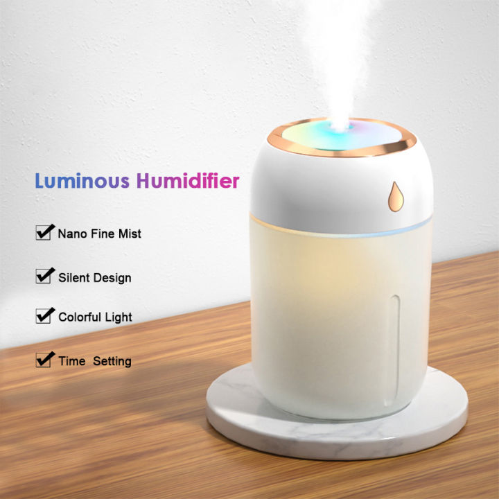 Nano Diffuser Car Humidifier With 7 Colors LED Lights for Home Office Car Yoga Spa