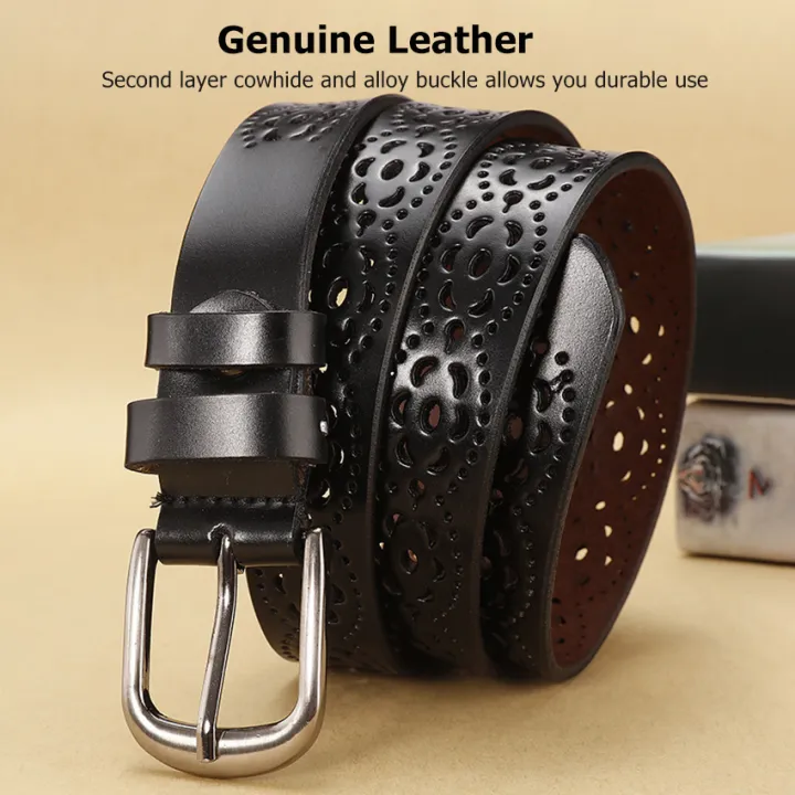 LouisWill%20Belt%20Women's%20Leather%20Belt%20Ladies%20Fashion%20Belt%20Women%20Hollow%20Belt%20Women's%20All-Match%20Belt%20Casual%20Thin%20Waist%20Belt%20-%20Image%204