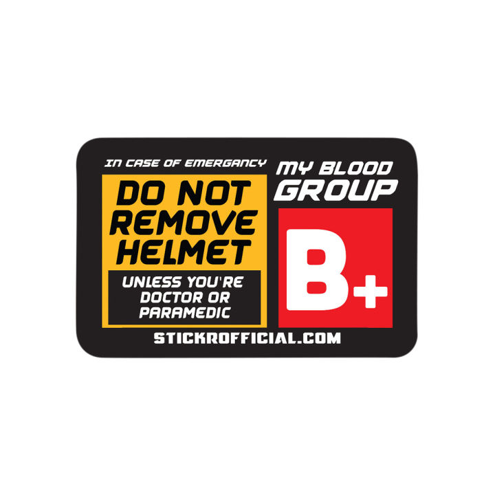 Level B Sticker Blood Group Sticker B positive (B+) Waterproof sticker StickR | Daraz ...