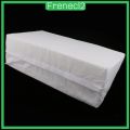 Foam Bed Wedge Acid Reflux Pillow Leg Elevation Cushion Washable Removable Cover - White 20x10x5.5 inches. 