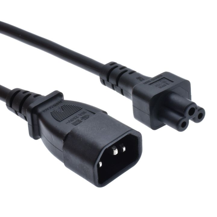 Iec 320 C14 Male Plug To C5 Female Adapter Cable Iec 3 Pin Male To C5 Micky For Pdu Ups Power Converter Cord