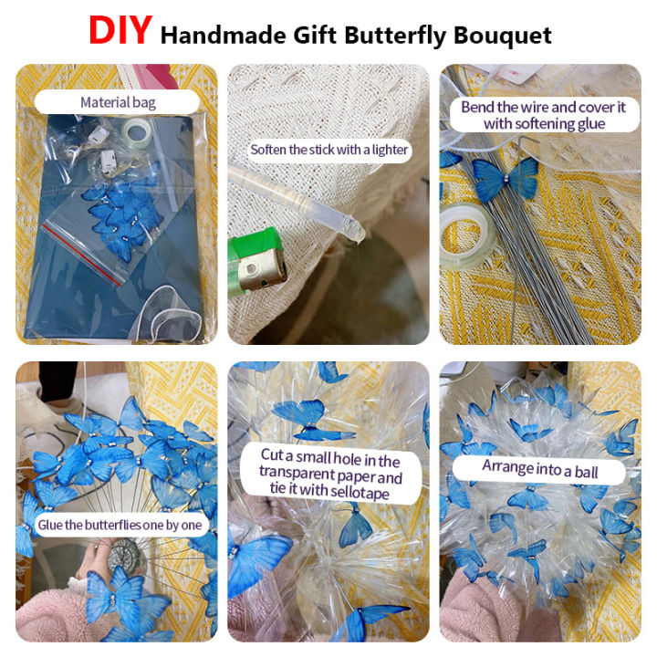 DIY%20Butterfly%20Bouquets%20Handmade%20Butterfly%20Flower%20Material%20Package%20Wedding%20Dinner%20Party%20Birthday%20Decor%20Girlfriend%20Gift%20Propose%20-%20Image%206