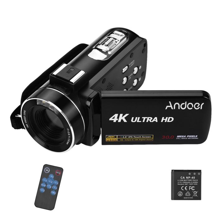 Andoer%204K%20Ultra%20HD%20Handheld%20DV%20Professional%20Digital%20Video%20Camera%20CMOS%20Sensor%20Camcorder-black%20-%20Image%202