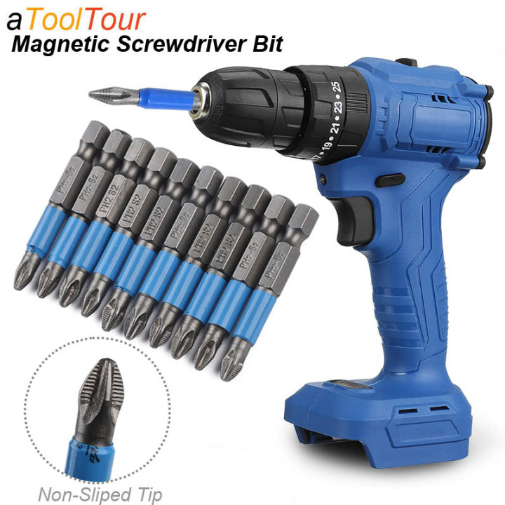 【Must-have】 Magnetic Screwdriver Bits Set PH1 PH2 PH3 PZ1 PZ2 PZ3 Anti ...