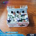 Powerful 2.1 Home Theater Amplifier Circuit Board kit 100 Watt IC TDA 2030 Based with Sub woofer Filter IC. 