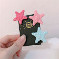 Sweet Cool Pentagram Hair Clip Cream Glossy Star Hair Accessories Star Hairpins GJCUTE. 