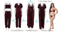 Women High Quality Exclusive Party Wear Nighty Dresses Fashionable 7 Part Night Dress - Elegant Nightwear Sleepwear.