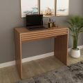 Danube Home Easton Study Desk With 1 Drawer | Computer Table | Office Desk Workstation | Modern PC Laptop Gaming Table | Wooden Study Table For Home Office -Light Brown 30/30. 