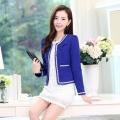 Spring and Autumn New Korean Style Slim-Fit Short Coat Waistcoat Short Small Suit Women's Jacket All-Matching Shawl. 