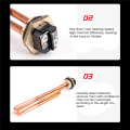 2 Pack HE 55220 Water Heater Element, For ECO POU 6 Electric.