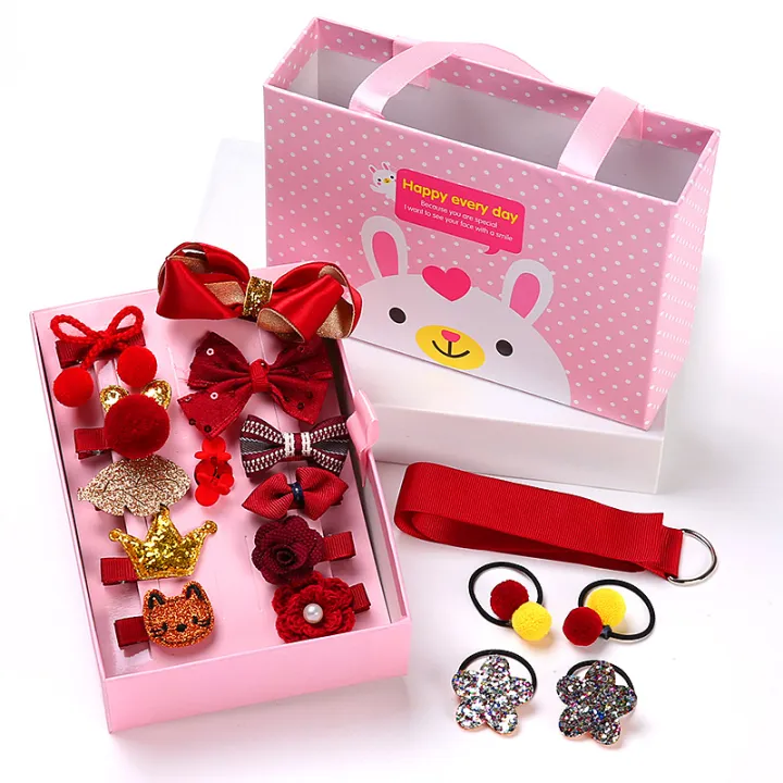 Children's%20hair%20ornaments%2018%20piece%20set%20of%20girls%20headwear%20bow%20cute%20hairpin%20super%20fairy%20princess%20hair%20tie%20hairpin%20gift%20box%20wholesale%20-%20Image%205