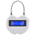 Smart Time Lock LCD Display Time Lock USB Rechargeable Timer White. 