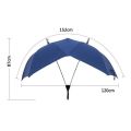 Automatic Open Umbrella Anti-UV Rain Windproof Couple’s Umbrella Large Blue. 