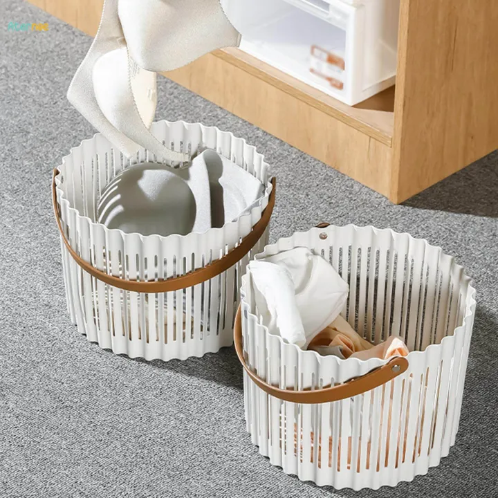 Laundry%20Basket%20Portable%20with%20Handle%20Trendy%20Utility%20Storage%20Bins%20Basket%20for%20Organizing%2025cmx18cm%20-%20Image%202