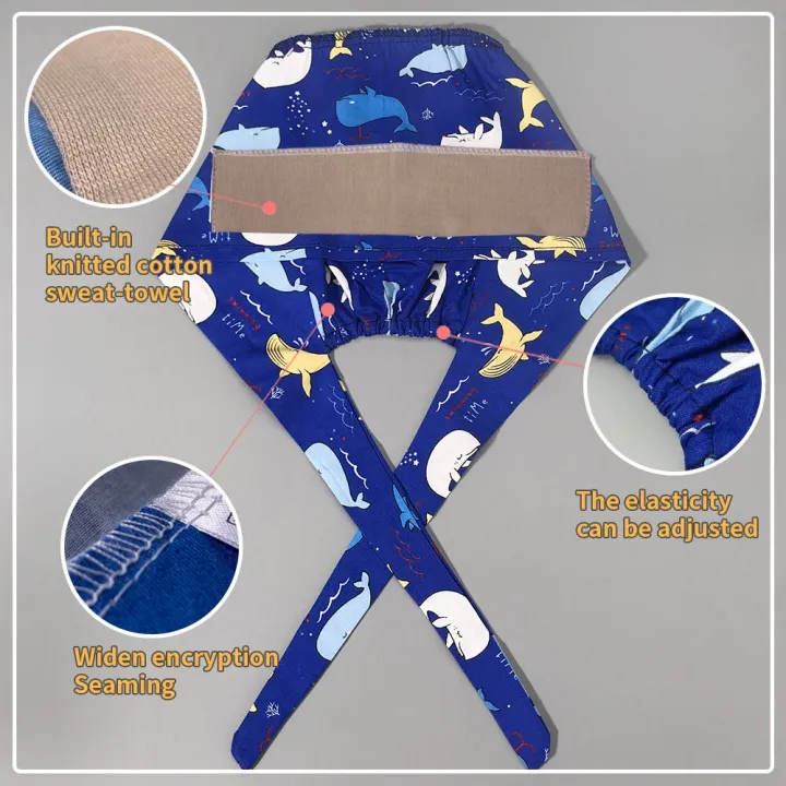 Lab%20Scrub%20Cap%20Cartoon%20Printing%20Medical%20Scrubs%20Hat%20For%20Women%20Mens%20Scrubs%20Surgicals%20Hat%20Nursing%20Accessories%20Beanie%20Nurse%20Head%20Cap%20-%20Image%202