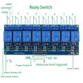 Arduino 8 channel relay module 8-channel 5V 10A Relay Module relay control board with optocoupler. Relay Output 8 way relay module. 