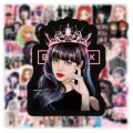 10/30/50pcs Korea Kpop Black Pink Stickers Pack DIY Laptop Phone Scrapbook Car Luggage Suitcase Waterproof Sticker Decals Toys.