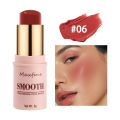 Multi-Tone Creamy Blush Stick Makeup Long-Lasting Waterproof Simple High-End Lip Cheek Tint High Pigment Hydrating Pink Blusher. 