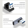 180 Degree Elbow USB C Adapter Type C USB C OTG Converter U Shape USB 3.0 Type C Charging Data Cable Adapter Phone Connector.