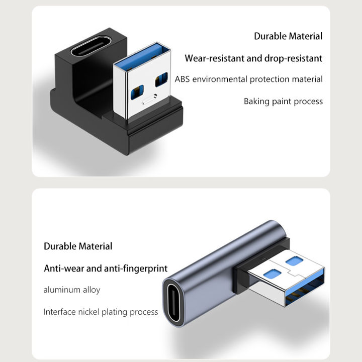 180%20Degree%20Elbow%20USB%20C%20Adapter%20Type%20C%20USB%20C%20OTG%20Converter%20U%20Shape%20USB%203.0%20Type%20C%20Charging%20Data%20Cable%20Adapter%20Phone%20Connector%20-%20Image%204