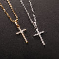 Cross Pendant Necklace  - Crystal Cross Pendant Necklace - Jewelry for Men / Women. 