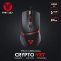 FANTECH CRYPTO VX7 Gaming Mouse 8000DPI and 6 Buttons Macro Huano 10M Switch Game RGB Wired Mouse For Laptop PC Gamer Mice. 