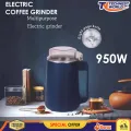 Coffee Grinder Electric Coffee Grinder Coffee Household Small Powder Grinding Machine, Electric Mini Spice Grinder Add 5 Blades, 304 Stainless Steel Grinding Fine Powder for All Kinds of Grains, Condiments, Coffee Beans. 