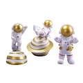 3Pcs PVC Astronaut Statue Spaceman Figurine Action Figure for Shelf Bedroom Kids Gift. 