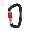 High Load-bearing Capacity Carabiner 25kn Screwgate Locking Carabiner for Camping Hiking Climbing.