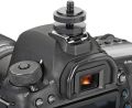 1/4" inch Dual Nuts Tripod Mount Screw to Flash Camera Hot Shoe Adapter. 