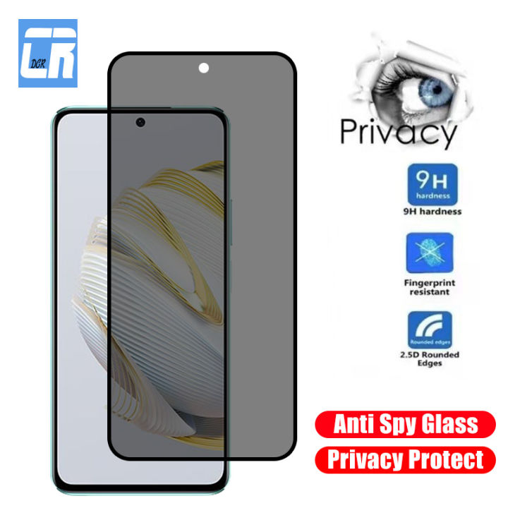 80 X48A X5 ate 50 Y61 Mse Y90 10 9 for Nova Privacy Screen Protector for Huae P40 lite P Smart Anti-Spyware Glass Honor XX6 X7A0 GT