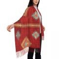 Printed Cal Antique Turkish Kilim Scarf Women Men Winter Fall Warm Scarves Bohemian Vintage Persian Carpet Tribal Shawl Wrap. 