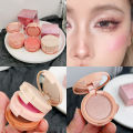 Blush Natural High-gloss Contour Powder 3 In 1 Face Contouring Highlighter Women Face Makeup Palette. 