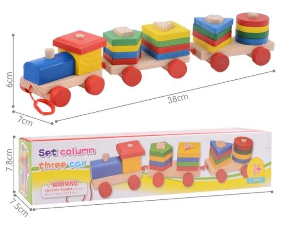 Wooden%20Set%20Column%20Three%20Car%20CHILDREEN%20Early%20Educational%20Geometric%20Matching%20Shape%20Building%20Vehicle%20Block%20Wooden%20Toy%20-%20Image%206