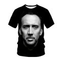 Funny design printing T-shirt actor Nicolas Cage 3D printed streetwear men women fashion oversized T shirt hiphop tees tops 6XL. 
