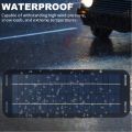12V Solar Panel Kit IP65 Waterproof Portable Solar Charger Kit With 4 Suction Cups for Car Motorcycle High Efficiency Charging. 