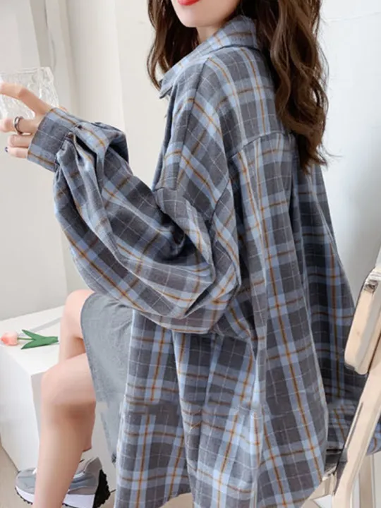JMPRS%20Fashion%20Plaid%20Women%20Shirt%20Fashion%20Korean%20Oversize%20Tops%20Harajuku%20Daily%20All-match%20Long%20Sleeve%20Chic%20Female%20Yellow%20Shirts%20New%20-%20Image%203