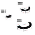 Qiunery Dessert Cupcake Stands Set Of 3 Cup Cake Treat Stand 3 Tier Acrylic Cupcake Stand Display Shelves Riser Dessert Display Tower For Party Wedding Collectibles Figures.