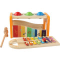 Pound & Tap Bench with Slide Out Xylophone, Wooden Musical Pounding Toy Pound a Ball Educational Toy for Toddlers.