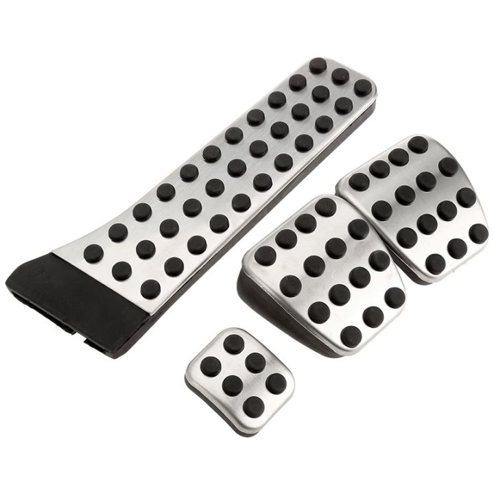 4Pcs Stainless Steel Pedal for Mercedes-Benz W202 W203 W204 W124 W210