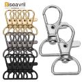 5/10/20pcs Swivel Clasps with D Ring Lanyard Snap Hooks Keychain Clip Hook Metal Lobster Claw Clasp for Keyrings Crafting Sewing.