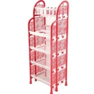 Queen Kitchen Rack 5 Step Red & White