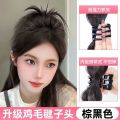 Grabbing clips, fried hair, hair accessories, lazy wind, chicken feathers, shuttlecock head, fountain, high ponytail, babes, chicken nest hair. 